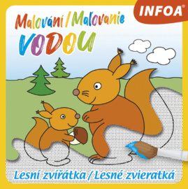 Malování/Maľovanie vodou Lesní zvířátka/Lesné zvieratká