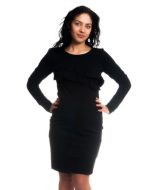 Be Maa Maa Tehotenské / dojčiace šaty z volánkom, dlhý rukáv - cena, srovnání