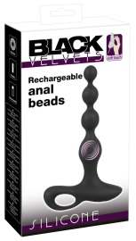 Black Velvet Rechargeable Anal Beads