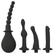 Black Velvet Silicone Douche with 4 Attachments - cena, srovnání