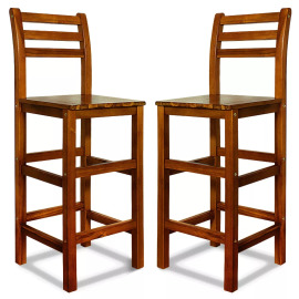 Casaria 2-dielny set barových stoličiek z agátového dreva