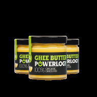 Powerlogy Organic Ghee Butter 3x320g - cena, srovnání