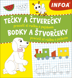 Tečky a čtverečky/Bodky a štvorčeky - Precvič si rúčku s psíkom