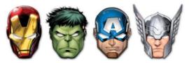 Procos Maska papierová Avengers 6ks