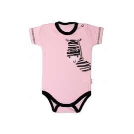 Baby Nellys Body krátky rukáv Zebra