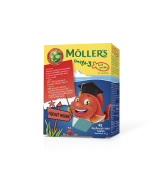 Möllers Omega 3 Želé rybičky 45ks - cena, srovnání