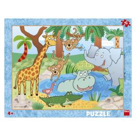 Dino Puzzle Zvieratká v ZOO 40ks