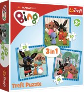 Trefl Puzzle 3v1 Bing Zábava s priateľmi