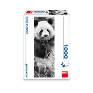 Dino Puzzle 1000 Panda v tráve Panoramic - cena, srovnání