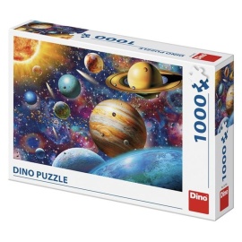 Dino Puzzle Planéty 1000