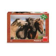 Dino Puzzle Farebné kone 300 XL - cena, srovnání