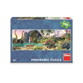 Dino Puzzle 150 Dinosaury pri jazere panoramic
