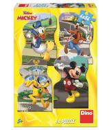 Dino Puzzle Mickey v meste 4x54 - cena, srovnání