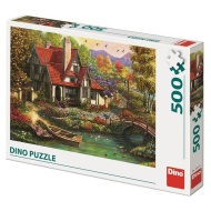 Dino Puzzle Chata pri jazere 500 - cena, srovnání