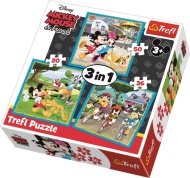 Trefl Puzzle 3v1 Mickey Mouse s priateľmi - cena, srovnání