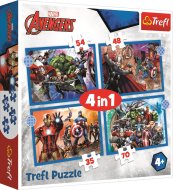 Trefl Puzzle 4v1 - Odvážni Avengeri - cena, srovnání