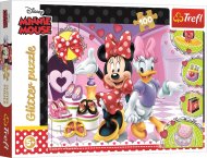 Trefl Glitrové puzzle - Minnie a drobnosti 100 - cena, srovnání