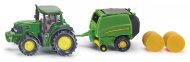 Siku Blister - John Deere traktor s balíkovačkou - cena, srovnání