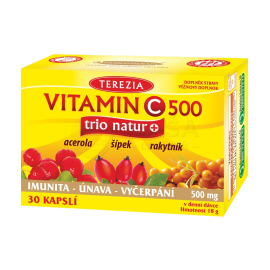 Terezia Company Vitamin C 500mg TRIO NATUR+ 30tbl
