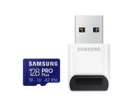 Samsung Micro SDXC PRO Plus + USB adaptér UHS-I U3 128GB - cena, srovnání