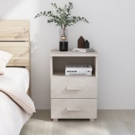vidaXL Nočný stolík biely 40x35x62 cm masívne borovicové drevo - cena, srovnání