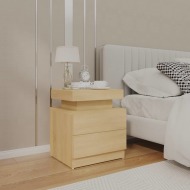vidaXL Nočný stolík dub sonoma 45x35x52 cm drevotrieska - cena, srovnání