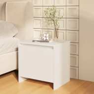 vidaXL Nočný stolík lesklý biely 45x34x44,5 cm drevotrieska - cena, srovnání