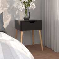 vidaXL Nočný stolík lesklý čierny 40x40x56 cm drevotrieska - cena, srovnání