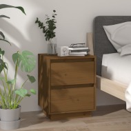 vidaXL Nočný stolík medovo-hnedý 40x35x50 cm masívne borovicové drevo - cena, srovnání