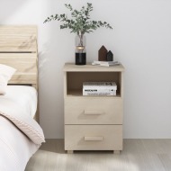 vidaXL Nočný stolík medovo-hnedý 40x35x62 cm masívne borovicové drevo - cena, srovnání
