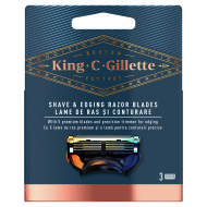 Gillette KING C. GILLETTE Shave&Edging 3 ks - cena, srovnání