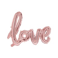 Party Deco Fóliový balón - Love, Ružové zlato 73x59cm - cena, srovnání