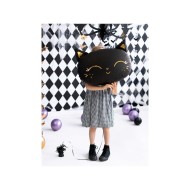 Party Deco Fóliový balón - Mačička - 48cm, čierna - cena, srovnání