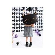 Party Deco Fóliový balón - Mačička - 48cm, čierna - cena, srovnání