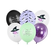Party Deco Set balónov - Čarodejnica "Hocus Pocus", 30cm (6ks) - cena, srovnání