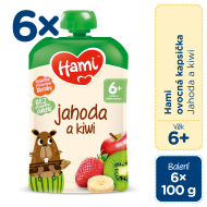 Nutricia Hami Kapsička ovocná Jahoda a kiwi 6x100g - cena, srovnání