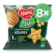 Nutricia Hami Bio quinoa chrumky s ananásom 8x20g - cena, srovnání