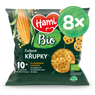 Nutricia Hami Bio šošovicové chrumky s kukuricou 8x20g - cena, srovnání