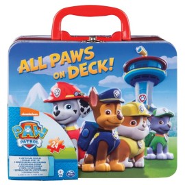 Spinmaster PAW Patrol PUZZLE V PLECHOVOM KUFRÍKU