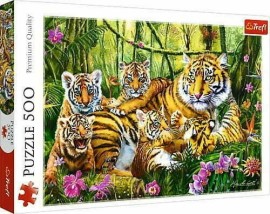 Trefl Puzzle Tigria rodinka 500