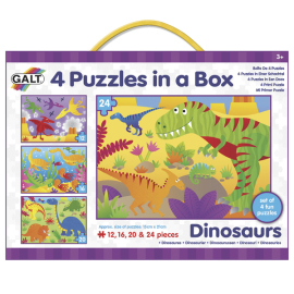 Galt 4 Puzzle v krabici - Dinosaury