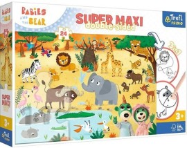 Trefl Puzzle 24 SUPER MAXI - Deti a Medveď