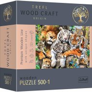 Trefl Drevené puzzle 501 - Divoké mačky v džungli - cena, srovnání