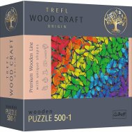 Trefl Drevené puzzle 501 - Dúhové motýle - cena, srovnání
