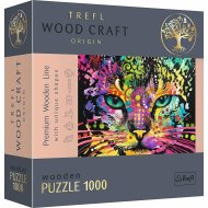 Trefl Drevené puzzle 1000 - Farebná mačka - cena, srovnání