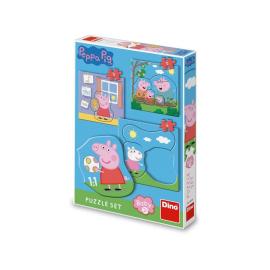 Dino PEPPA PIG RODINA 3-5 baby Puzzle set