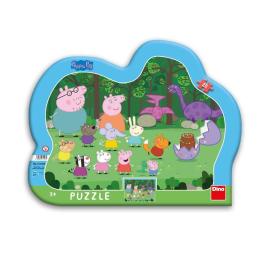 Dino Puzzle PEPPA PIG 25 kontura