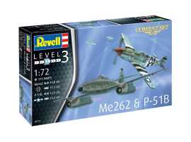 Revell ModelSet letadla 63711 - Me262 & P-51B 1:72