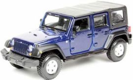 Bburago 1:32 Jeep Wrangler Unlimited Rubicon - metalic blue