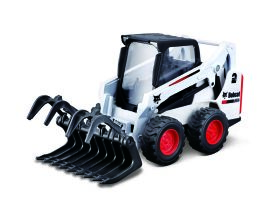 Bburago 10 cm Bobcat S590 Skid-Steer Loader w/grapple